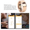 Smart Ring Pink Gold Sleep Monitor Health Tracker Waterproof Aluminum