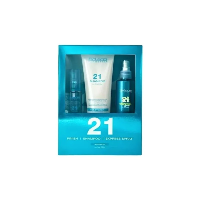 Kit Salerm 21® Tratamiento Express Reparador Cabello 3 Pzas