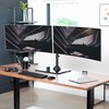 VIVO Freestanding Dual Ultrawide Monitor Stand with Sleek Glass Base