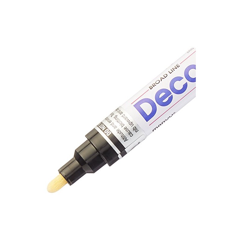 UCHIDA 300-C-1 Marvy Deco Color Broad Point Paint Marker, Black