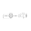 Mini Peristaltic Pump Transparent Shell 1ml/min Flow 0.001m Lift Liquid