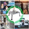 DEPSUNNY Adjustable Height Aluminum RV Step, Stable Foldable Platform Step
