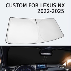 Windshield Sun Shade for Lexus NX 2022-2025 - Sunshade Compatible with Lexus NX NX250 NX350 NX350h NX450h+ Foldable Front Window Sunshade Sun Visor Protector Block UV Rays Keep Your Car Cooler