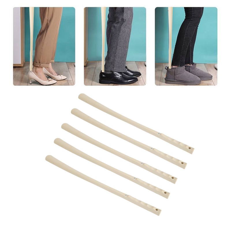 Long Shoe Horn Extended Prevent Deformation Shoe Helper for Elderly