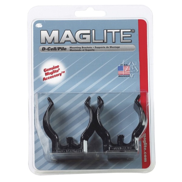 Maglite ASXD026 D-Cell Mag Flashlight Mounting Brackets