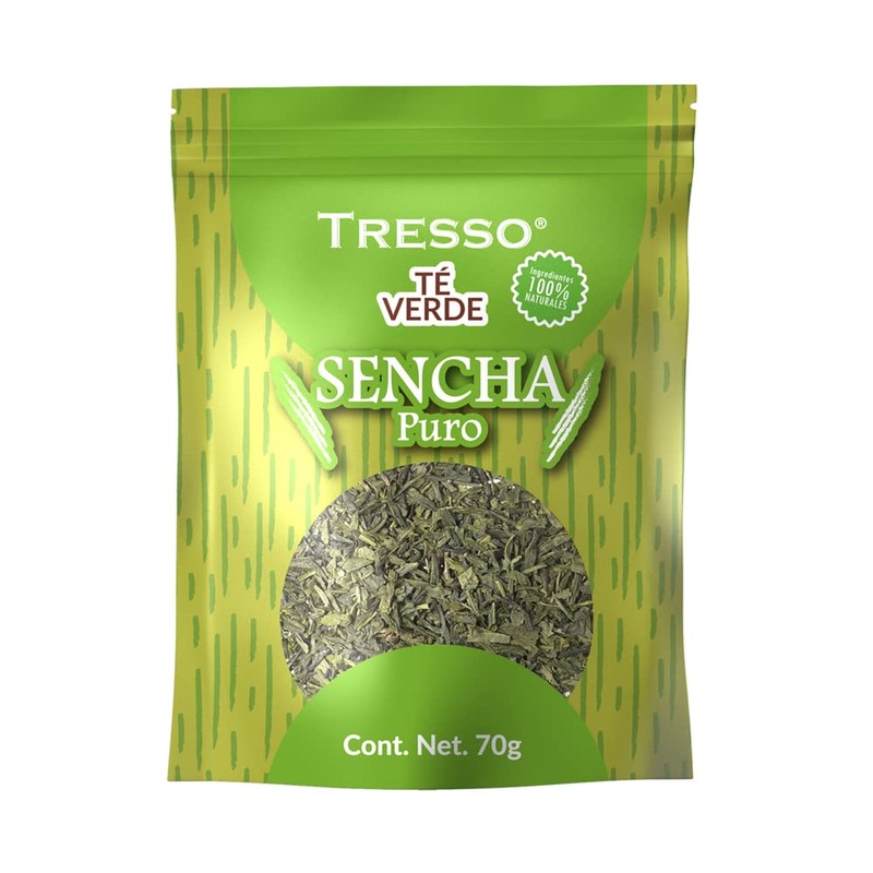 Tresso, Té Verde Japonés Puro (Sencha), 70 gramos