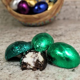 Lang’s Chocolates – Dark Chocolate Easter Eggs – Butter Cream Filled – 6 Pieces – Rich & Creamy – Perfect for Easter Baskets – Belgium Chocolate – Handcrafted – Gluten Free – Easter Candy – Kosher