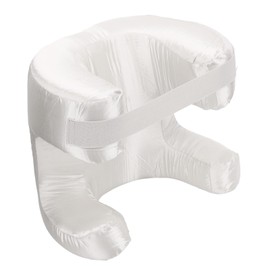 Cocoarm Memory Foam -Unterstützung, Verbessert Schönheitsroutinen, Ergonomische Designvorteile, Am Besten für den Rückenschlaf mit Seidenstoff, Bequeme Kopfstütze für Bettmagenschläfer (White)