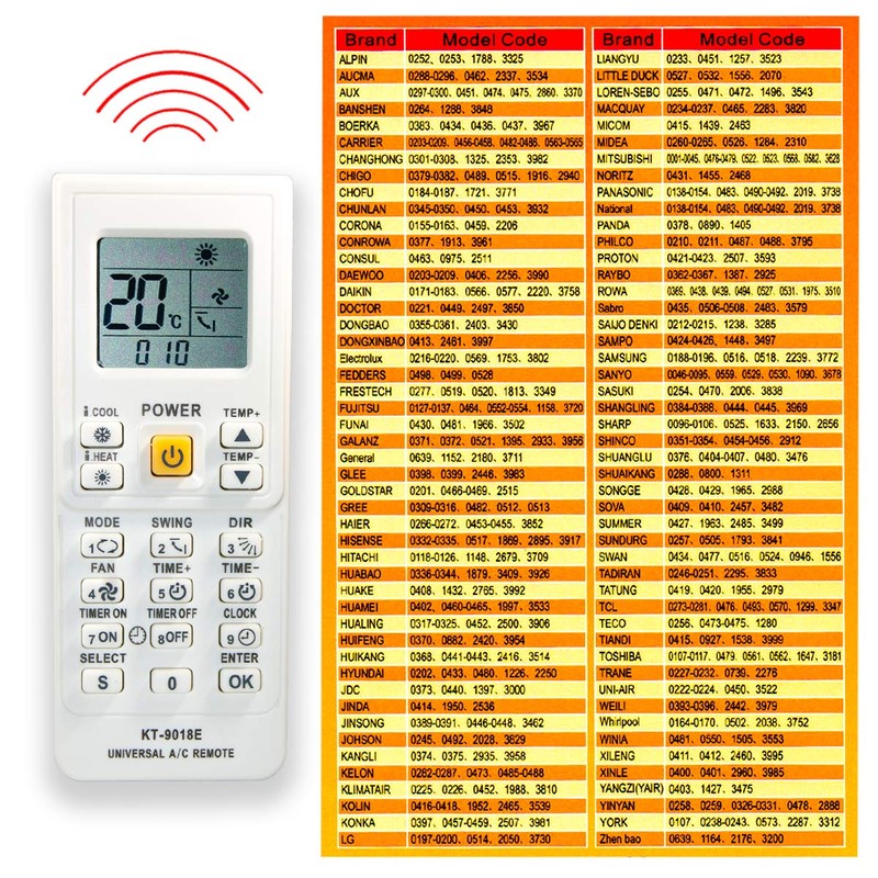 Universal Remote Control Air Conditioning Inverter for Hot and Cold
