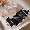 FRENESSA Makeup Case Train Case Portable Makeup Box with Mirror