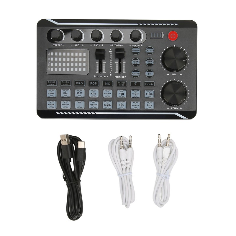 Sound Mixer Multiple Sound Effects Voice Change Live Broadcast Sound