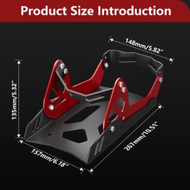 USTPO Motorcycle Wheel Chock Universal Front Tires Stand Adjustable Heavy Duty 1800 lb Capacity for 15"-25" Trailer Cruiser Sports Dirt Bikes