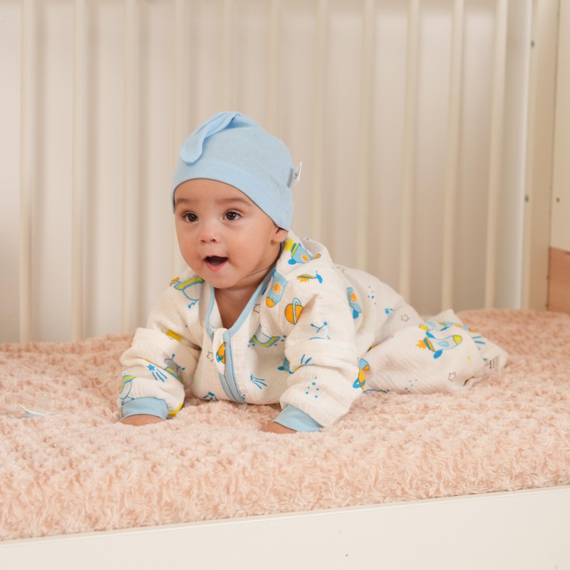 BunnyBlooms Baby Sleep Sack with Detachable Sleeves – 100% Cotton