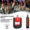 KABON Bicycle Pedal Foldable Non-Slip Bicycle Pedal Set with Reflectors