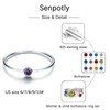 925 Sterling Silver Mother Child Birthstone Stackable Rings Set Mother
