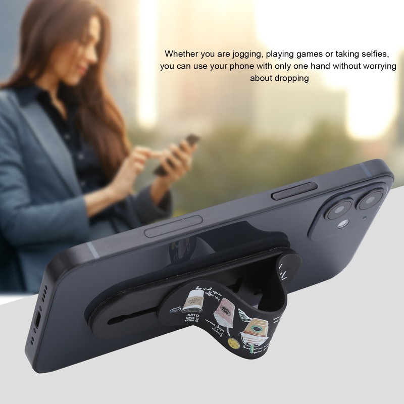5Pcs MOMO STICK Smart Phone Adjustable Stand Finger Strap Reusable