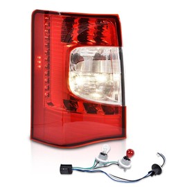 PIT66 LED Tail Lights Compatible with Chrysler Town & Country 2011-2016 Rear Lights Lamp Assembly Left w/Bulbs Luz Trasera CH2800198, CH2801198,5182531AE, 5182530AE Luz Trasera