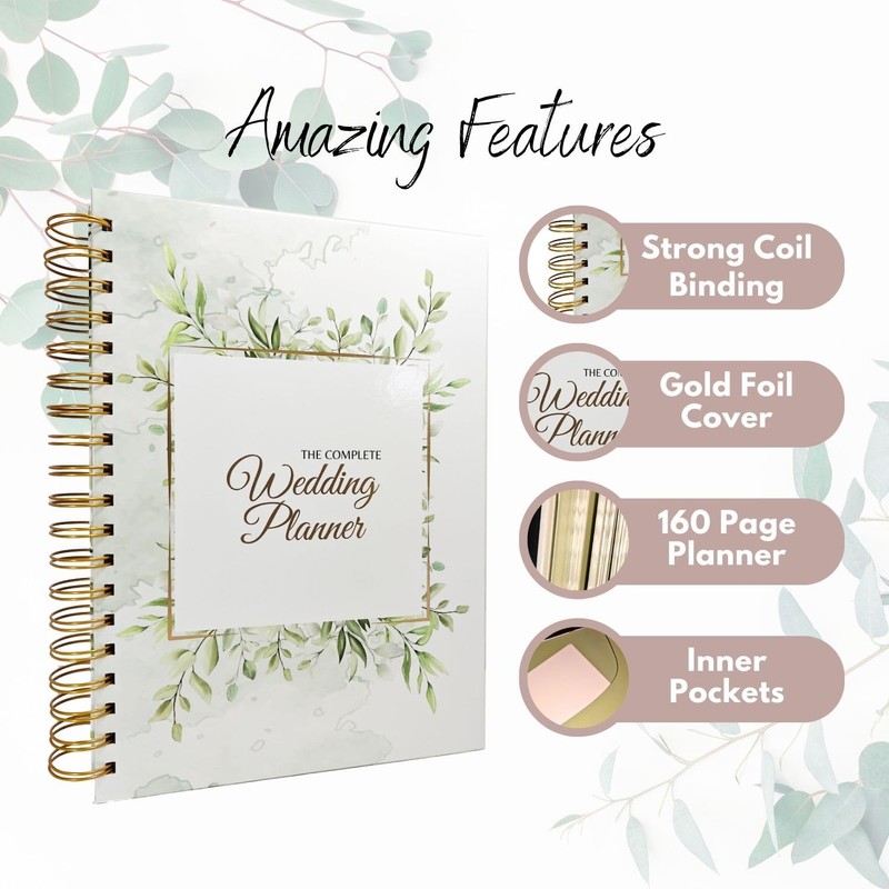 The Complete Wedding Planner, 160 Page Spiral Bound Wedding Organizer