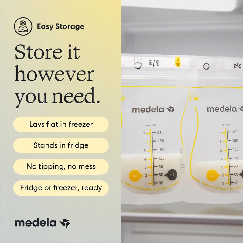 Medela Easy Pour Breast Milk Storage Bags, 100 Count, 7