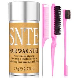 Hair Wax Stick & Slick Back Hair Brush – Frizz Control for Women & Kids, Non-Greasy & No Residue – Smooths Flyaways, Creates Sleek Ponytails & Buns – Styling Accessories & Teen Girl Gifts Trendy Stuff