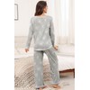 PrinStory Women's Pajama Set 2024 Lounge Sets Long Sleeve Sleepwear