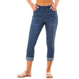 GRAPENT Womens Skinny Jeans High Waisted Comfortable Pants for Women Bottoms for Womens Jeggings Tummy Control Woman Pants Jeans Leggings for Women Color Vintage Dark Blue Size L Large Size 12 Size 14