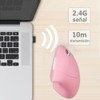 Mouse Inalámbrico Ergonómico Recargable, Mouse Vertical Óptico de 2.4Ghz con