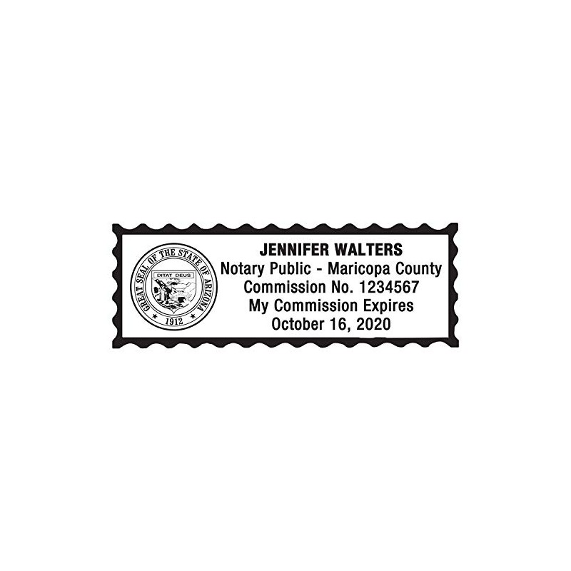 MaxMark Notary Stamp for State of Arizona - Self Inking