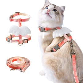 RTRTGS Rabbit Cat Harness with Lead, Adjustable Rabbit Lead, Cat Lead, Rabbit Lead, Dwarf Rabbit with Harness for Cats, Soft Harness, Rabbit Harness, Cats