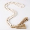 Vokowin 2 Packs Tassels Wood Bead, Wood Bead Garland with