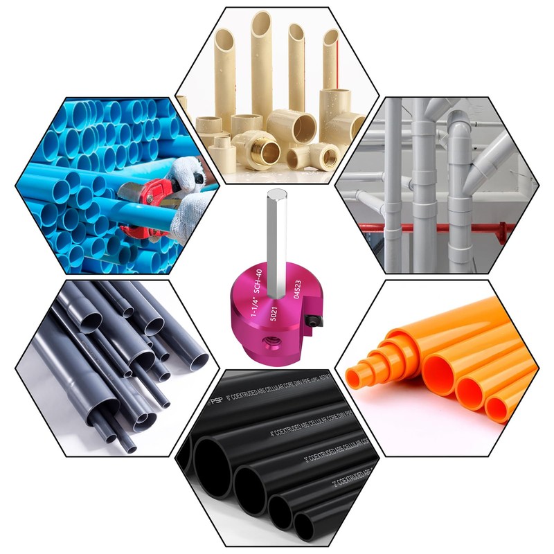 JYINCPED PVC Pipe Reamer 1-1/4 Inch Head, PVC Fitting Saver,Socket