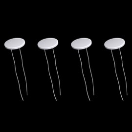 4 Pieces Peek Ceramic Spool, 1.25mm Thick Ceramic Peakcoil Replacement for Pufc0 Repair Kit