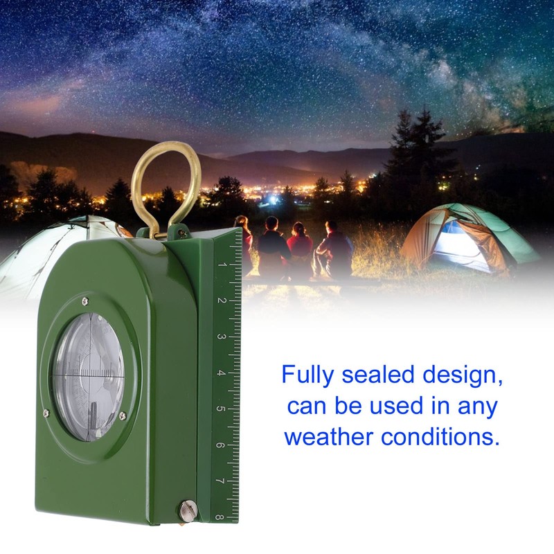 Compass Waterproof Measuring Compass, Military Lens Compass, Portable, Fully Sealed