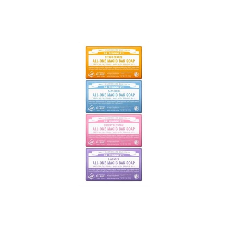 Dr. Bronner Magic Soap Bar, 4.9 oz (140 g) x