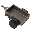 RC Car Hitch Trailer Aluminum Alloy Antislip Rubber Tire Rustproof