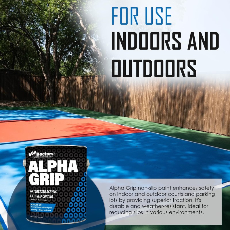 Alpha Grip Non-Slip Paint for Concrete & Asphalt – Non-Skid