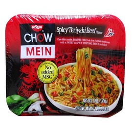 Nissin Spicy Teriyaki Beef Chow Mein (Case of 8)