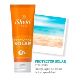 Sheló Nabel Protector Solar Facial En Crema Sin Color Fps 50 Hidratante