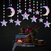 Iridescent Star-Moon Party-Decorations Garland - 12pcs Euphoria Galaxy Twinkle Little