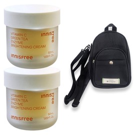 Innisfree Vitamin C Capsule Moisture Cream 50mL x 2 + Champion Beauty Pouch Bag / 이니스프리 비타민C 캡슐 수분크림 50mL 2개+챔피온 뷰티 파우치백