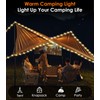 MoKo MoKo Camping Lichterkette Aufrollbar, 3-in-1 Tragbare Wiederaufladbare LED Lichterkette