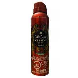 Old Spice Wild Collection Refresh BEARGLOVE Body Spray 3.75 oz New