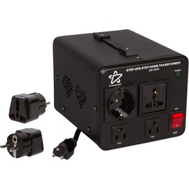 Dynastar Step Up & Step Down Voltage Converter and Transformer, 110-220 to 220-240 Volts; Heavy Duty, Extra Durable Lifetime Coil, 5-Year-Warranty, 3000 Watts