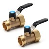 OPERMAXER Brass Garden Hose Shut Off Valve Full Flow, Heavy