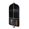 Pixaro Black Suit Bag with Clear Window, Garment Bag, Suit