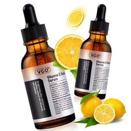 AOLG VGO Vitamin C Facial Serum Essence,30ml / 60ml Comfort Skincare Face Serum, Gentle Serum Vitamina C Cream-A Daily Cleanser-B3 Skin Repair Cleansing Facial Wash vitamin c face serum vitamin c serum  para la cara Essence Serum Moisturizer Acne vit  c 