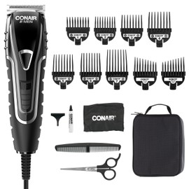 Conair Barber Haircut Clippers - Hair Trimmer - 16-Piece Haircut Kit