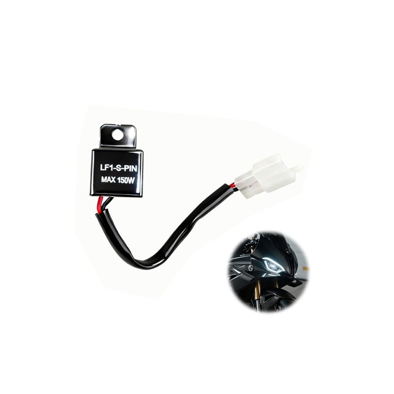 Indicator Relay, 2-Pin 12 V Motorcycle LED Indicator Relay, Universal
