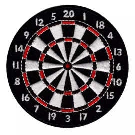 NEW! DARTBOARD Dart Board 3" Iron-on PATCH Great for Cricket League Players!