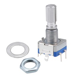 sourcing map 360 Degree Rotary Encoder Code Switch Digital Potentiometer EC11 5 Pins 20mm 5pcs